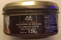 Mängden socker i Galantine de pintade a la truffe d’ete
