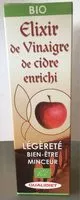 Mängden socker i Elixir De Vinaigre De Cidre Enrichi