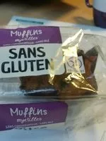 Mängden socker i Muffins myrtilles sans gluten