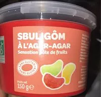 Mängden socker i Sbuligom