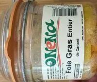 Mängden socker i Foie Gras Entier de Canard ONENA