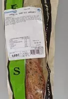 Mängden socker i Baguette trad'ici graines