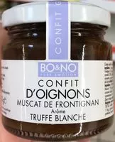 Mängden socker i Confit d'oignons Muscat de Frontignan arôme Truffe blanche