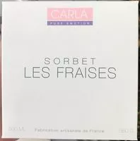 Mängden socker i Sorbet les fraises