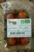 Mängden socker i Tomates cerise bio