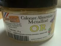 Mängden socker i Colorant alimentaire metallisé or