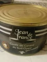 Mängden socker i Confit de Canard du Sud-Ouest (4/5 cuisses )