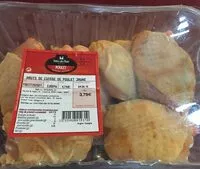 Mängden socker i Hauts de cuisse de poulet jaune