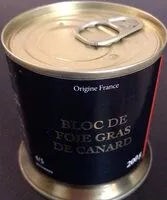 Mängden socker i Bloc de foie gras de canard