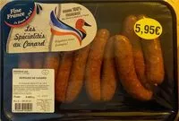 Mängden socker i Merguez de canard