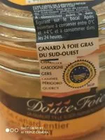 Mängden socker i Foie gras de canard entier