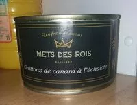 Mängden socker i Grattons de canard à l'échalote