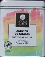Mängden socker i Jardins de Grasse Thé vert Saveur Pêche, Framboise, Rose