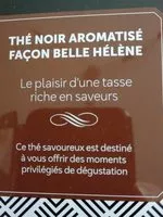 Mängden socker i Thé noir aromatisé façon belle-Hélène