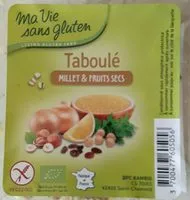 Mängden socker i Taboulé Sans Gluten Millet, Fruits Secs