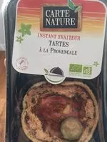 Mängden socker i Tartes à la Provençale Bio