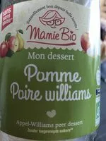 Mängden socker i Purée de pomme poire Williams bio