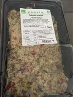 Mängden socker i Taboule oriental