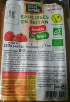 Mängden socker i Saucisses de seitan tomates & persil