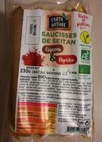 Mängden socker i Saucisses de Seitan oignons & paprika