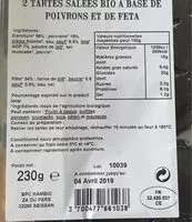 Mängden socker i Tarte aux 3 poivrons et feta