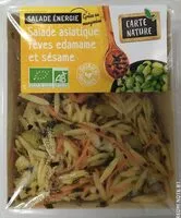 Mängden socker i Salade asiatique fèves edamame et sésame