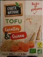 Mängden socker i Tofu carottes et quinoa