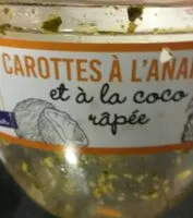 Mängden socker i Carottes à l'ananas et coco râpée