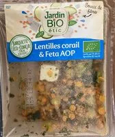 Mängden socker i Lentilles corail et feta AOP