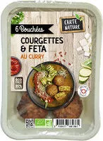 Mängden socker i Bouchées courgettes & féta au curry
