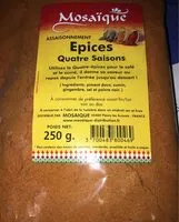 Mängden socker i Epices Quatre Saisons