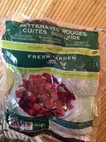 Mängden socker i Betteraves rouges cuites sous vide