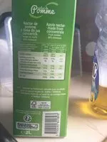 Mängden socker i Jus de pomme