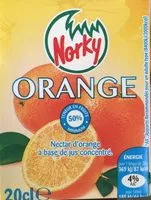Mängden socker i Norky orange 20cl