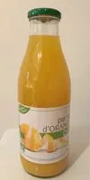 Mängden socker i Pur jus d'orange bio
