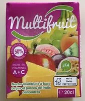 Mängden socker i Multifruit - Nectar multifruits