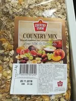 Mängden socker i Country Mix Muesli Aux Fruits