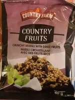 Mängden socker i Country fruits