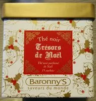 Mängden socker i Thé noir, Trésors de Noël