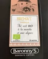 Mängden socker i Thé vert Bio à la menthe et aux algues