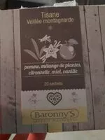 Mängden socker i Tisane veillée montagnarde