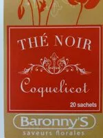 Mängden socker i Thé noir Coquelicot
