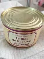 Mängden socker i Le bloc de foie gras de canard