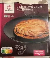 Mängden socker i 2 Tartelettes fines aux pommes