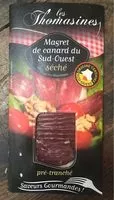Mängden socker i Magret canard séché IGP du Sud Ouest 90g env.S/vide