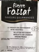 Mängden socker i Rillettes de canard