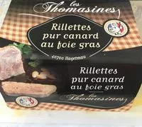 Mängden socker i Rillettes pur canard au foie gras