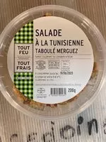 Mängden socker i Salade tunisienne taboulé merguez