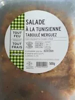 Mängden socker i Salade à la tunisienne BIO