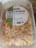 Mängden socker i Salade irlandaise bredial